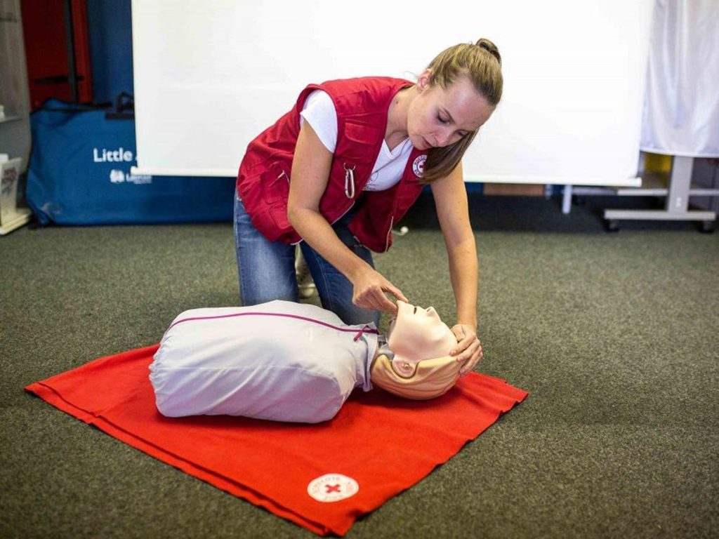 Provide Rescue Breaths If Trained